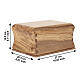 Ascheurne aus massivem Olivenholz, Modell Donatella 15x30x20 cm s3