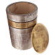 Speranza cremation urn in wood with 24-carat gold and silver finish, Val Gardena s5