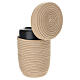 Urne cinéraire InCorda, gamme Shellon couleur sable, avec revêtement tressé s5