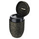InCorda "Cuore d'Oro"-line cremation urn with black weave and gold filaments s4