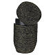 InCorda "Cuore d'Oro"-line cremation urn with black weave and gold filaments s5
