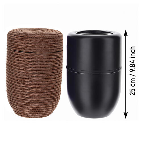 InCorda Shellon brown cremation urn with internal metal core 3