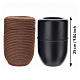Urne cinéraire InCorda, gamme Shellon couleur marron avec âme interne en métal s3