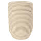 Urna cineraria InCorda linea Shellon beige con tessitura artigianale s1