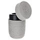 Urna per ceneri InCorda linea Shellon grigio con lavorazione intrecciata s5