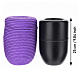 Urne cinéraire InCorda, gamme Shellon violette avec finition en corde technique s3