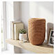 InCorda Velvet orange cremation urn with velvet covering s2