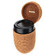 Urna cineraria InCorda linea Velvet arancione con rivestimento in velluto s4