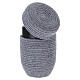 Urne cinéraire InCorda, gamme Velvet grise, finition couture sur mesure s5