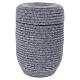 Urna funeraria InCorda linea Velvet grigio con lavorazione sartoriale s1