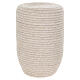 InCorda Velvet white cremation urn with tailored velvet covering s1