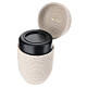 Urne cinéraire InCorda, gamme Velvet blanche, finition couture sur mesure s4