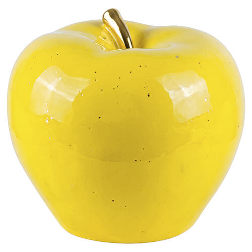 Yellow Apple Artistic Ceramic Cremation Urn 1