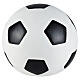 Ascheurne in Form eines schwarz-weißen Fußballs aus handgefertigter Keramik s1