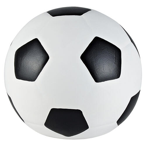 Black-and-White Soccer Ball Artisan Ceramic Cremation Urn 1