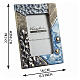 Blue textured ceramic photo-frame for 4x6 in photographs s3