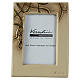 Portafoto in ceramica con intreccio bronzo 10x15 cm s1