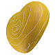 Yellow heart-shaped biodegradable urn s3