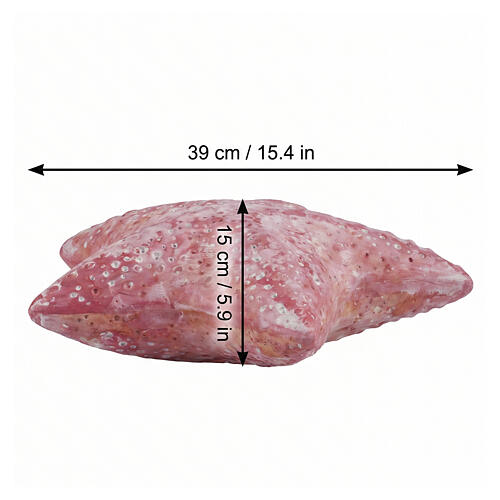 Biologisch abbaubare Ascheurne in Seesternform, Rosa 3