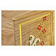 Urna Farfalle mod. Dona legno rovere decoro fiori e farfalle 20x20 cm s2