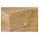 Urna Freedom legno rovere linea Dona decoro farfalla e fiori 20x25x20 cm s3