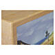 Costa ash wood urn, Dona range, 8x10x8 in s2