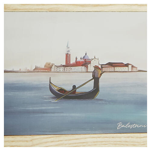Urna cinerária Gondola em madeira de freixo, linha Dona, com painel em couro 20x25x20 cm 2
