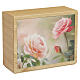 Ascheurne Purezza der Linie Dona aus Kastanienholz mit Ledereinsatz, 25 × 30 × 10 cm s1