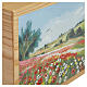 Dona range chestnut wood "Idillio" leather cremation urn, 10x12x5 in s2
