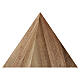 Dona range "Excelsum" pyramid cremation urn in Italian walnut, 12x10x10 in s2