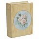 Ascheurne Rosa der Linie Unica in Buchform aus Eschenholz mit Ledereinsatz, 30 × 25 × 10 cm s1