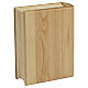 Urne cinéraire en forme de livre en bois de châtaignier, modèle Maria, gamme Unica 30x25x10 cm s3