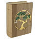 Urna cineraria Bonsai linea Unica libro in legno castagno 30x25x10 cm s4