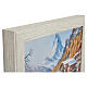 Ascheurne Dolomiti der Linie Unica als Wandbild aus Eschenholz mit Ledereinsatz, 35 × 45 × 5 cm s2