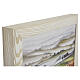 Ascheurne Paradiso der Linie Unica als Wandbild aus Eschenholz mit Ledereinsatz, 35 × 45 × 5 cm s2
