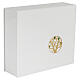 Urna cinerária em acrílico branco mod. Case decoro oliveira 25x30x10 cm s1