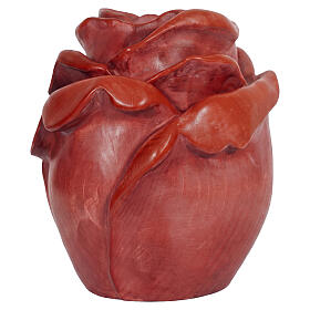 Red Rose Cremation urn in Linden Val Gardena Wood