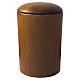 Urne cylindrique Val Gardena en bois de tilleul bruni, gamme Speranza s1