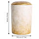 Val Gardena Speranza range limewood urn with 24-carat gold decoration s3