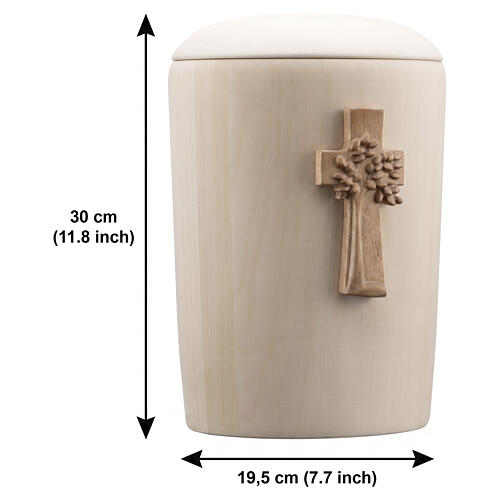 Val Gardena brunished limewood "Speranza" urn with Tree of Life 3