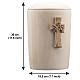 Val Gardena brunished limewood "Speranza" urn with Tree of Life s3
