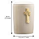 Tree of Life cinerary urn in limewood with gold finish, Hope line, Val Gardena s3