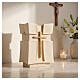 Croce line wooden cremation urn in Swiss stone pine, Val Gardena s2