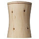 Urne cylindrique ligne « Gloria » en bois de pin cembro Val Gardena s1