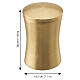 Gloria line gilded limewood cinerary urn, Val Gardena s3