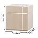 Urna na prochy sześcienna z drewna lipowego Val Gardena, ze złotym krzyżem s3