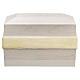 Cremation Urn in Val Gardena Spruce Wood with Gold Decoration, Memory Line s1