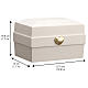 Keepsake cremation urn with gilded heart, Memory line, Val Gardena fir wood s3