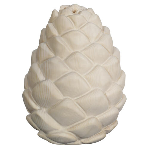 Val Gardena Pine Cone Urn in Swiss stone pine wood 1