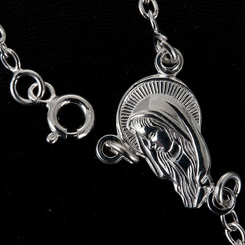 Rosary necklace in sterling silver 4-5mm 3
